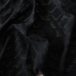 Load image into Gallery viewer, 3YD Black Transparent Athletic Diamonds Jersey Knit | Kayla's Destash
