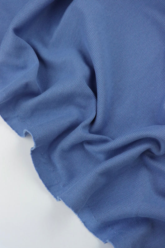 Cornflower Blue 100% Cotton Rib | By The Half Yard