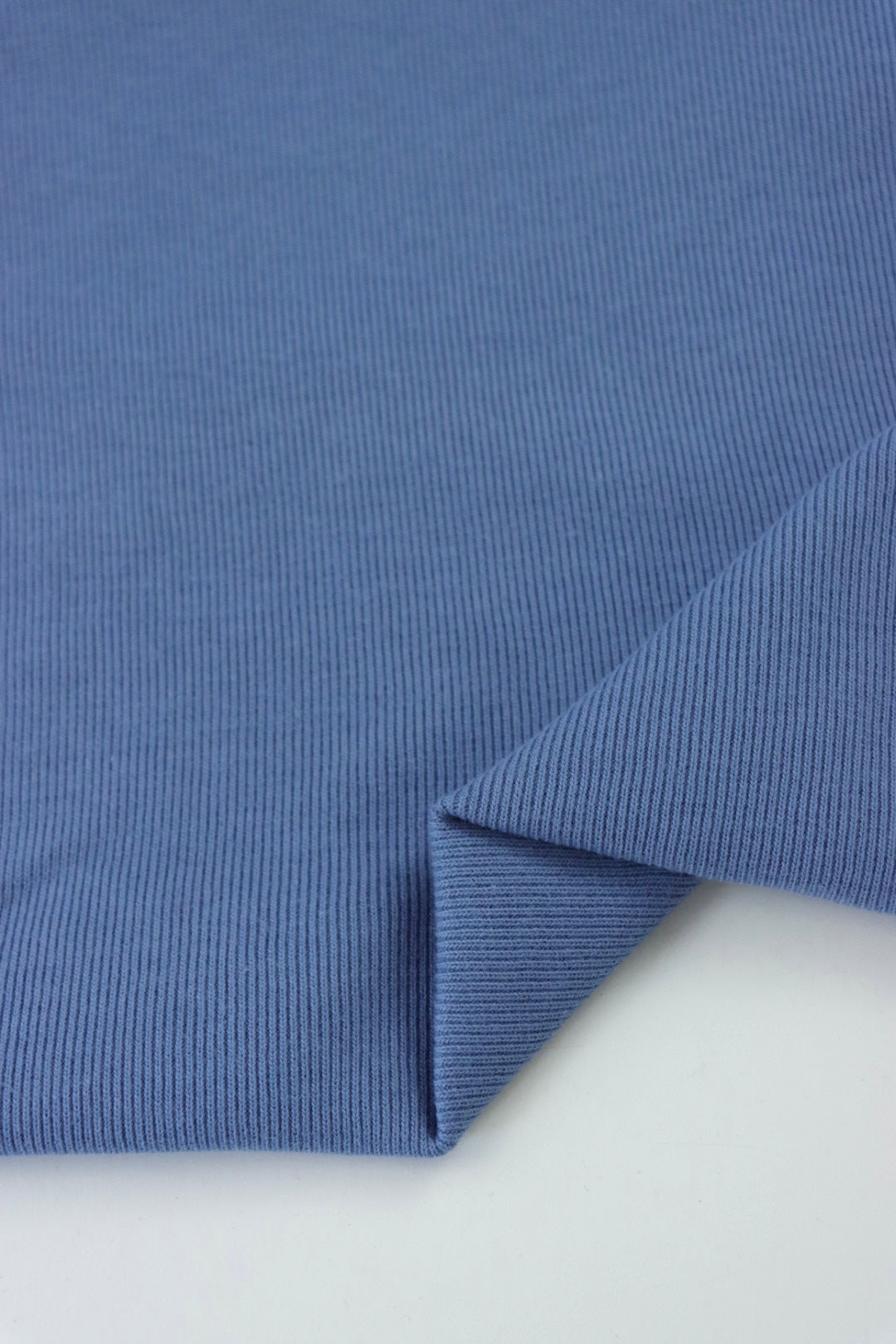 Cornflower Blue 100% Cotton Rib | By The Half Yard | Surge Fabric Shop
