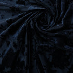 Load image into Gallery viewer, Black Floral Velvet on Stretch Mesh
