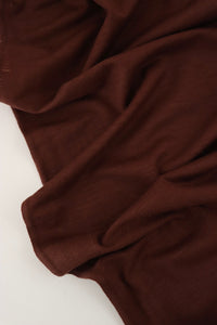 Red Brown Galway Wool Spandex Jersey Knit | By The Half Yard
