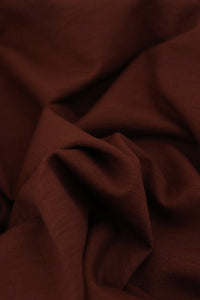 Red Brown Galway Wool Spandex Jersey Knit | By The Half Yard