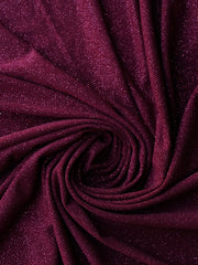 Load image into Gallery viewer, Burgundy Sparkle Jersey Knit