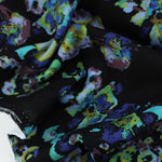 Load image into Gallery viewer, Blue Floral 100% Cotton French Terry
