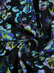 Load image into Gallery viewer, Blue Floral 100% Cotton French Terry
