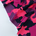 Load image into Gallery viewer, Fuchsia/Neon Pink/Navy/Orchid OG Camo QUAD Performance Jersey Knit | By The Half Yard
