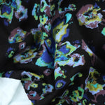 Load image into Gallery viewer, Blue Floral Cotton Rib | By The Half Yard
