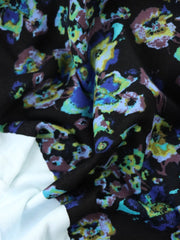 Load image into Gallery viewer, Blue Floral Cotton Rib | By The Half Yard
