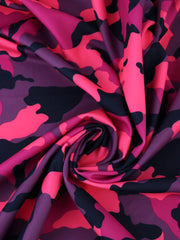 Load image into Gallery viewer, Fuchsia/Neon Pink/Navy/Orchid OG Camo QUAD Performance Jersey Knit | By The Half Yard
