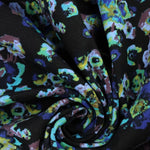 Load image into Gallery viewer, Blue Floral Cotton Rib | By The Half Yard
