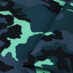 Load image into Gallery viewer, Neon Mint &amp; Grays Small Camo QUAD Performance Jersey Knit | By The Half Yard
