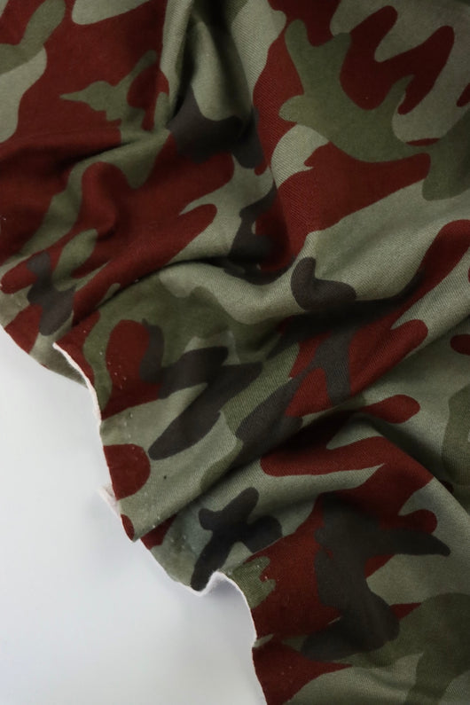 Camo 100% Cotton Fleece