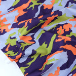Load image into Gallery viewer, Lime/Orange/Lilac Small Camo QUAD Performance Jersey Knit | By The Half Yard
