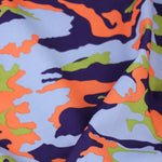 Load image into Gallery viewer, Lime/Orange/Lilac Small Camo QUAD Performance Jersey Knit | By The Half Yard
