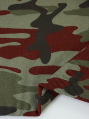 Load image into Gallery viewer, Camo Cotton Rib | By The Half Yard
