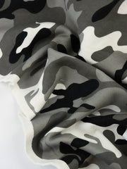 Load image into Gallery viewer, Gray Camo 100% Cotton Fleece

