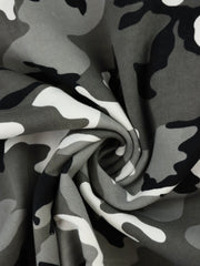 Load image into Gallery viewer, Gray Camo 100% Cotton Fleece
