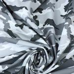 Load image into Gallery viewer, White &amp; Grays Small Camo QUAD Performance Jersey Knit | By The Half Yard

