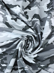 Load image into Gallery viewer, White &amp; Grays Small Camo QUAD Performance Jersey Knit | By The Half Yard
