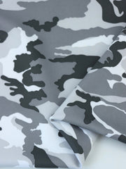 Load image into Gallery viewer, White &amp; Grays Small Camo QUAD Performance Jersey Knit | By The Half Yard
