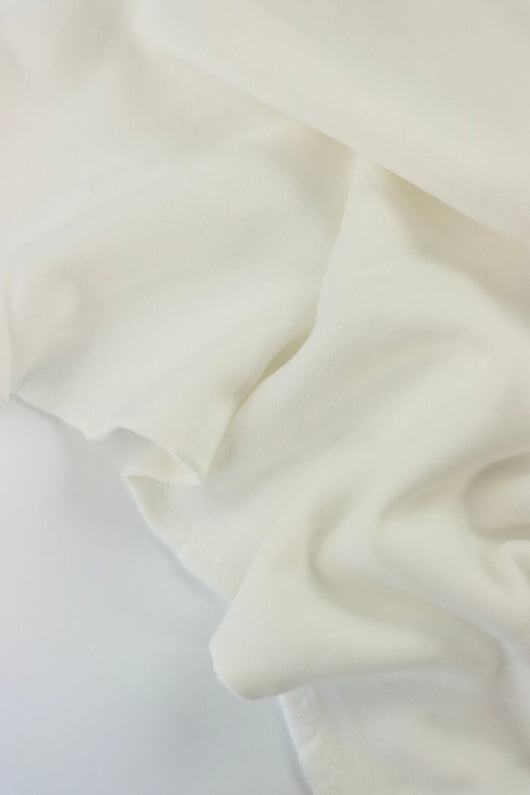 Off White 100% Cotton Fleece