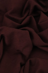 Dark Maroon Galway Wool Spandex Jersey Knit | By The Half Yard