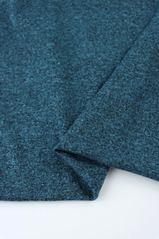 Teal Athletic Brushed Poly Jersey 125GSM | Surge Fabric Shop