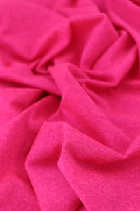 Neon Pink Athletic Brushed Poly Jersey 125GSM