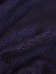Load image into Gallery viewer, 1YD 24IN REMNANT; Marled Purple Bray Yarn Dyed Wool Knit