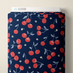Load image into Gallery viewer, Navy Cherries Cotton Lawn | Jubilant | Cloud9
