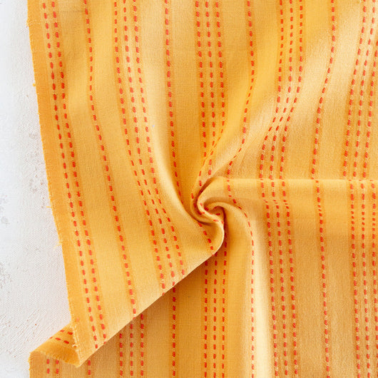 Stitch Stripe in Tumeric | Lucky Loom | Fableism Supply Co