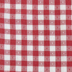 Load image into Gallery viewer, Gingham Dobby Hearts in Cherry | Queen of Hearts | Fableism Supply Co
