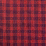 Load image into Gallery viewer, Gingham Dobby Hearts in Maraschino | Queen of Hearts | Fableism Supply Co
