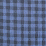 Load image into Gallery viewer, Gingham Dobby Hearts in Blueberry | Queen of Hearts | Fableism Supply Co
