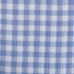 Load image into Gallery viewer, Gingham Dobby Hearts in Alice Blue | Queen of Hearts | Fableism Supply Co
