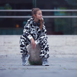 Load image into Gallery viewer, Bauhaus Tonight French Terry | Off White | See You At Six | By The Half Yard
