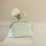 Load image into Gallery viewer, Checkers Cotton Canvas Gabardine Twill | See You At Six | By The Half Yard
