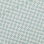 Load image into Gallery viewer, Checkers French Terry | Off White/Granite Green | See You At Six | By The Half Yard
