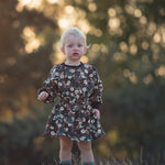 Load image into Gallery viewer, Flower Harvest French Terry | Black | See You At Six | By The Half Yard
