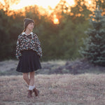 Load image into Gallery viewer, Flower Harvest French Terry | Black | See You At Six | By The Half Yard
