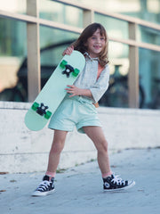 Load image into Gallery viewer, Light Green Glass French Terry | See You At Six | By The Half Yard