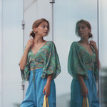 Load image into Gallery viewer, Green Pastures Ecovero Viscose Satin | See You At Six | By The Half Yard
