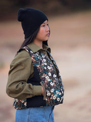 Load image into Gallery viewer, Lizard Green Linen Viscose | See You At Six | By The Half Yard
