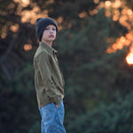 Load image into Gallery viewer, Lizard Green Linen Viscose | See You At Six | By The Half Yard
