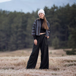 Load image into Gallery viewer, Natural Black Linen Viscose | See You At Six | By The Half Yard
