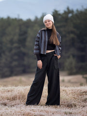 Load image into Gallery viewer, Natural Black Linen Viscose | See You At Six | By The Half Yard