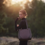 Load image into Gallery viewer, Raisin Lines 2N Cotton Canvas Gabardine Twill | See You At Six | By The Half Yard
