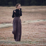 Load image into Gallery viewer, Raisin Lines 2N Linen Viscose | See You At Six | By The Half Yard
