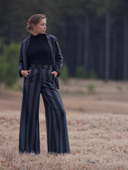 Load image into Gallery viewer, Black 1x1 Rib Knit | See You At Six | By The Half Yard
