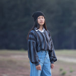 Load image into Gallery viewer, India Ink 1x1 Rib Knit | See You At Six | By The Half Yard
